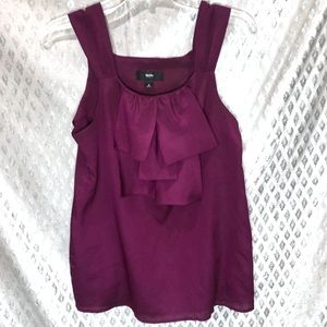 Mossimo Purple Ruffle Office Shirt